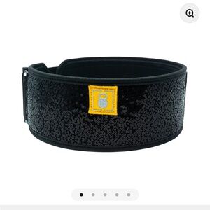 Black Sparkle 2Pood Weightlifting Belt 4”